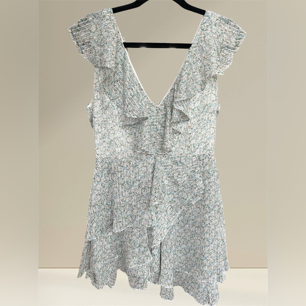 Bardot Floral Ruffle Mini Dress - Picture 2 of 5